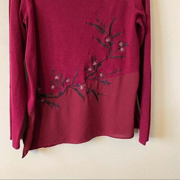 Le Château Floral Asymmetrical Chiffon Hem - Picture 6 of 8